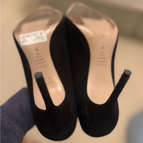 SCHUTZ Lou Black Suede Heels - Picture 6 of 8